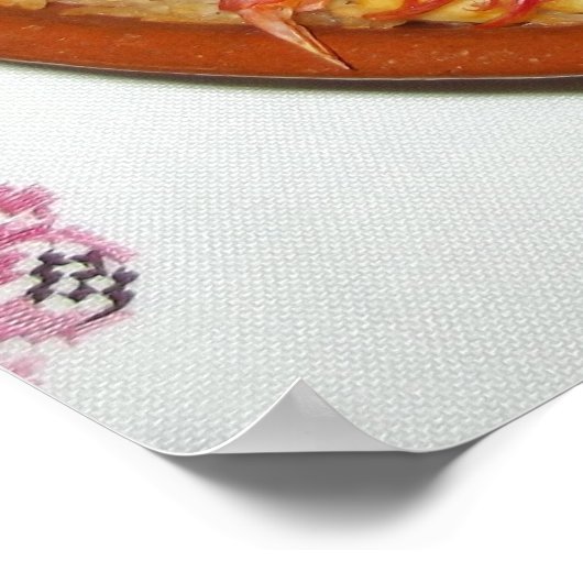 Paella De Marisco Póster Poster (Ecke)