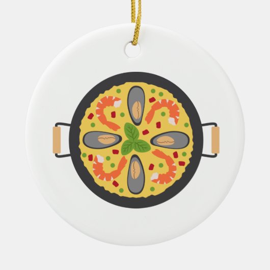 Paella Meal Keramik Ornament (Vorne)
