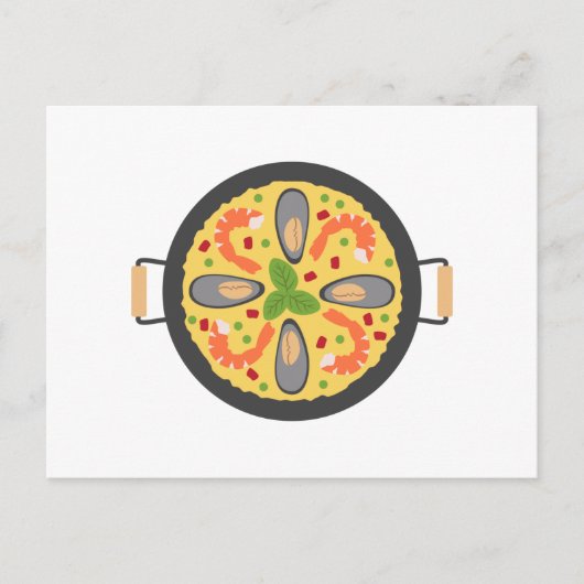 Paella Meal Postkarte (Vorderseite)