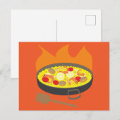 Paella Postkarte (Vorne/Hinten)