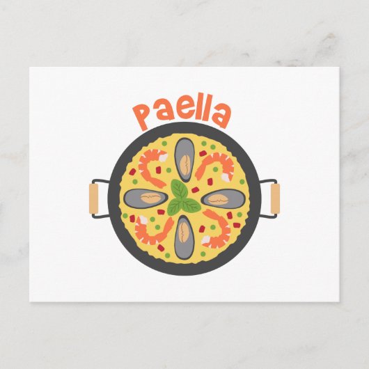 Paella Postkarte (Vorderseite)