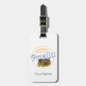 Paella Snack Vintag Spanien Paella Pan Gepäckanhänger (Vorderseite vertikal)