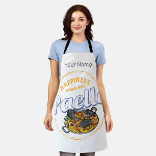 Paella Snack Vintag Spanien Paella Pan Schürze