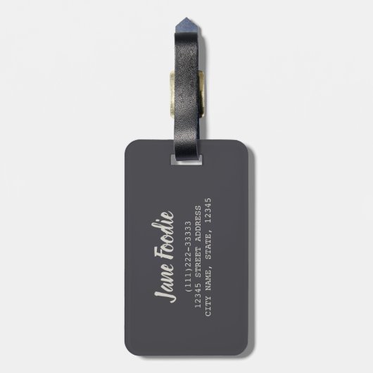 Paella wird auf einem Grillgeschenk für Koch gekoc Gepäckanhänger (Rückseite vertikal)