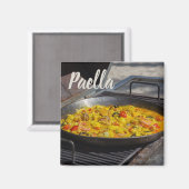 Paella wird auf einem Grillgeschenk für Koch gekoc Magnet (Vorderseite/Rückseite)