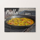 Paella wird auf einem Grillgeschenk für Koch gekoc Puzzle (Horizontal)