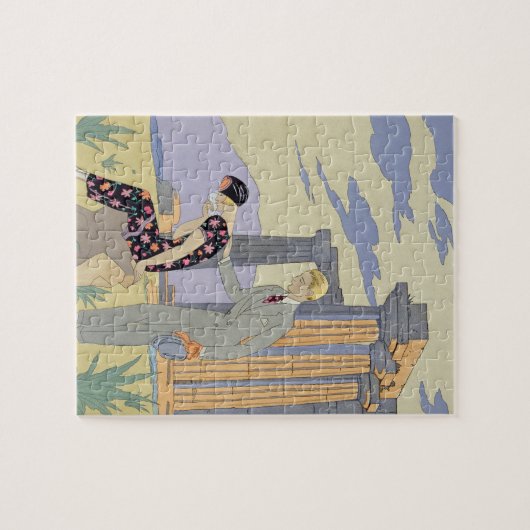 Paestum, 1924 (pochoir Druck) Puzzle (Horizontal)