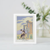 Paestum, 1924 (pochoir print) postkarte (Stehend Vorderseite)