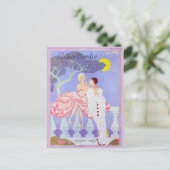 Pafum Tendre von George Barbier Postkarte (Stehend Vorderseite)