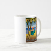 PAG-STRAND-PLAKAT KAFFEETASSE (VorderseiteRechts)