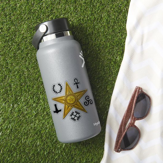 Pagan-Barnstar-Symbole Aufkleber (HydroFlask Insitu)