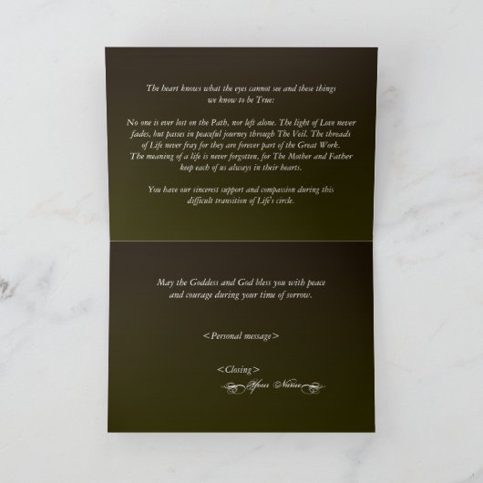 Pagan-Beileid Karte (Innenseite)