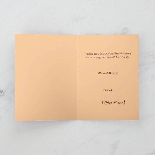 Pagan Birthday Karte (Innenseite)