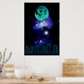 Pagan Blue Moon Poster (Küche)