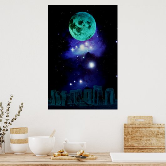 Pagan Blue Moon Poster (Küche)