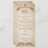 Pagan Celtic Antlers Wedding Menu (Vorne/Hinten)