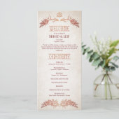 Pagan Celtic Antlers Wedding Program (Stehend Vorderseite)