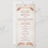 Pagan Celtic Antlers Wedding Program (Vorderseite)