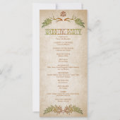 Pagan Celtic Antlers Wedding Program (Rückseite)