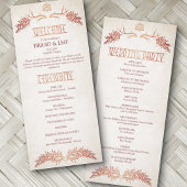 Pagan Celtic Antlers Wedding Program