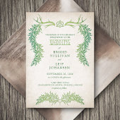 Pagan Celtic Foliage Wedding Einladung