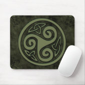 Pagan Celtic Triskelion Mouse Pad Mousepad (Mit Mouse)