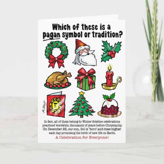 PAGAN CHRISTMAS - FEIERTAGSKARTE (Vorderseite)