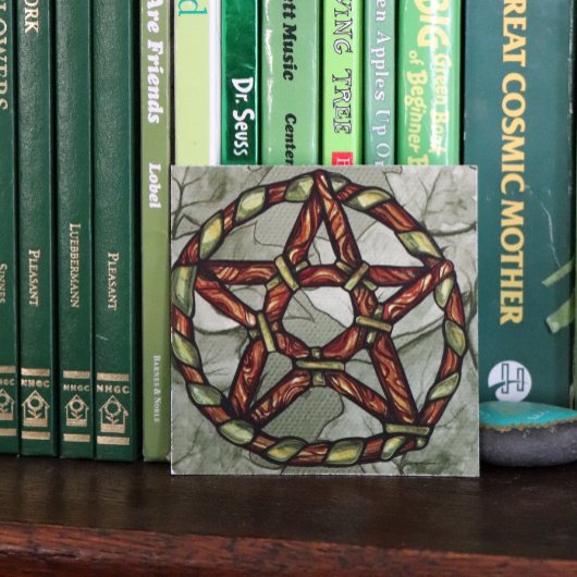 Pagan Druid Pentagram Kunst, Dichtung und Musik Poster