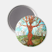 Pagan Dryad Tree Goddess Wiccan Art Magnet (Vorderseite/Rückseite)