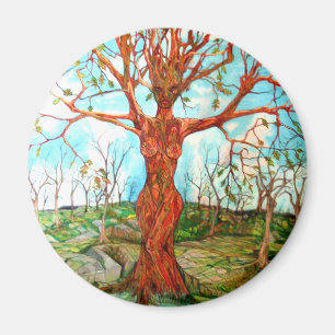 Pagan Dryad Tree Goddess Wiccan Art Magnet