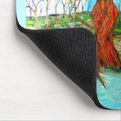 Pagan Dryad Tree Goddess Wiccan Art Mousepad (Ecke)