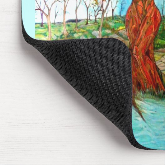 Pagan Dryad Tree Goddess Wiccan Art Mousepad (Ecke)