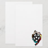 Pagan Elemental Fee Pentagramm Briefpapier (Vorne/Hinten)