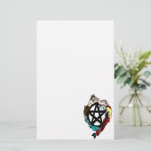 Pagan Elemental Fee Pentagramm Briefpapier (Stehend Vorderseite)