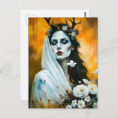 Pagan Elen der Weisen als Braut Postkarte (Vorne/Hinten)