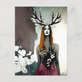 Pagan Elen der Weisen Blume Postkarte