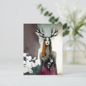 Pagan Elen der Weisen Blume Postkarte (Stehend Vorderseite)