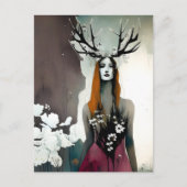 Pagan Elen der Weisen Blume Postkarte (Vorderseite)