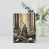 Pagan Elen of the Ways Sepia Postkarte (Stehend Vorderseite)