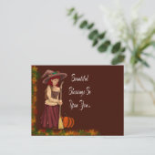 Pagan Fall Greetings Postkarte (Stehend Vorderseite)
