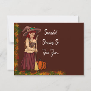 Pagan Fall Greetings Postkarte