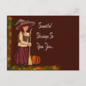 Pagan Fall Greetings Postkarte (Vorderseite)