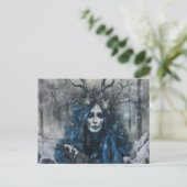 Pagan Forest Goddess Postcard Postkarte (Stehend Vorderseite)