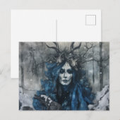 Pagan Forest Goddess Postcard Postkarte (Vorne/Hinten)