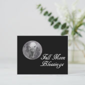 Pagan Full Moon Sessings Wolf Moon Postkarte (Stehend Vorderseite)