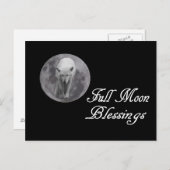 Pagan Full Moon Sessings Wolf Moon Postkarte (Vorne/Hinten)