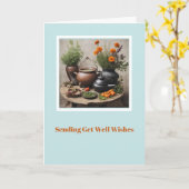 Pagan Get Well Card Karte (Gelbe Blume)