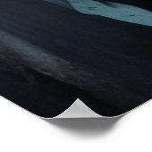 Pagan Goddess Black Ink Painting Poster (Ecke)