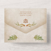 Pagan Handfasting Wedding All In One Einladung (Rückseite)