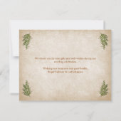 Pagan Handfasting Wedding Dankeskarte (Rückseite)